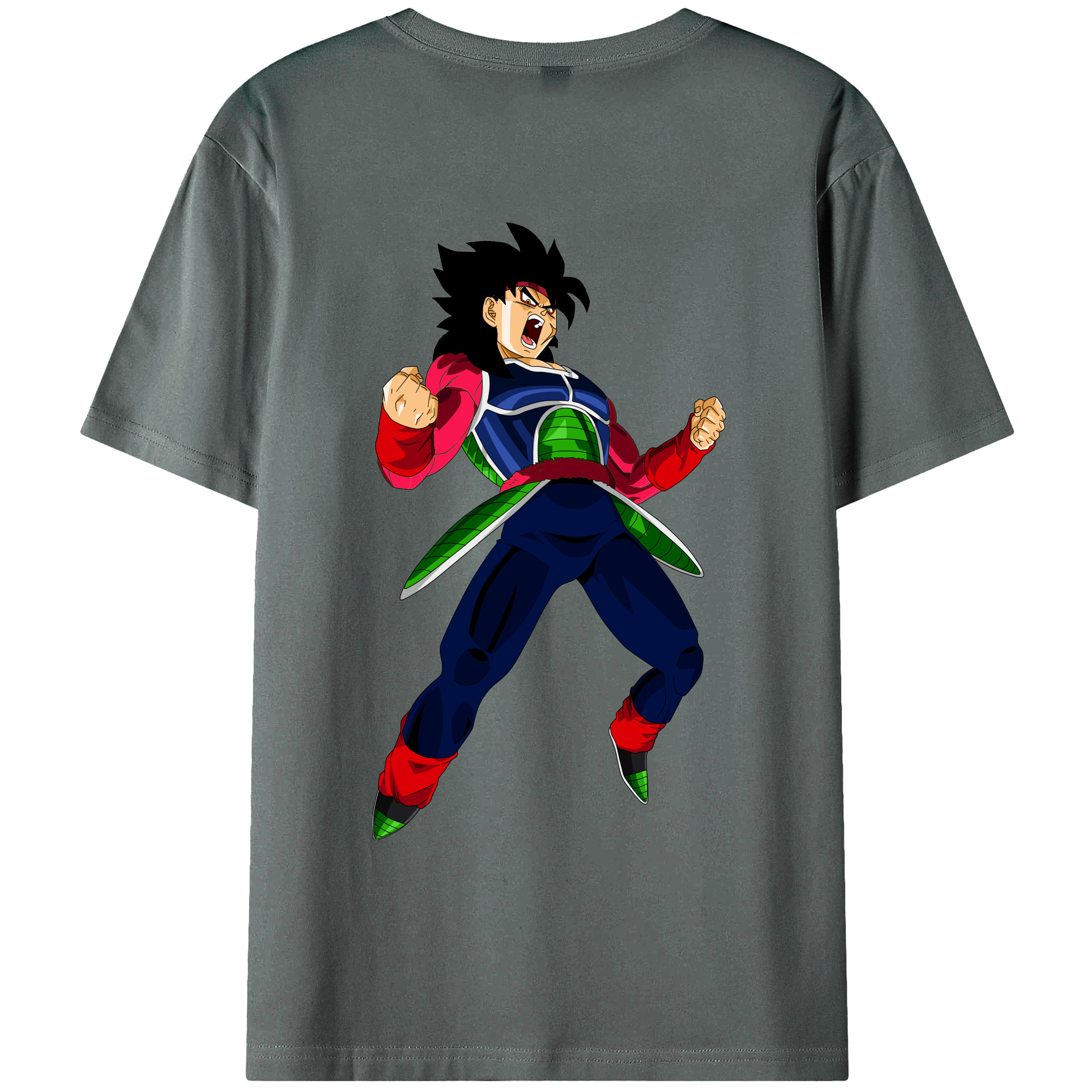 （画像用） ドラゴンボール バーダック DRAGON BALL Burdock 綿100％ メンズ半袖Tシャツ（バックプリント） 通気性